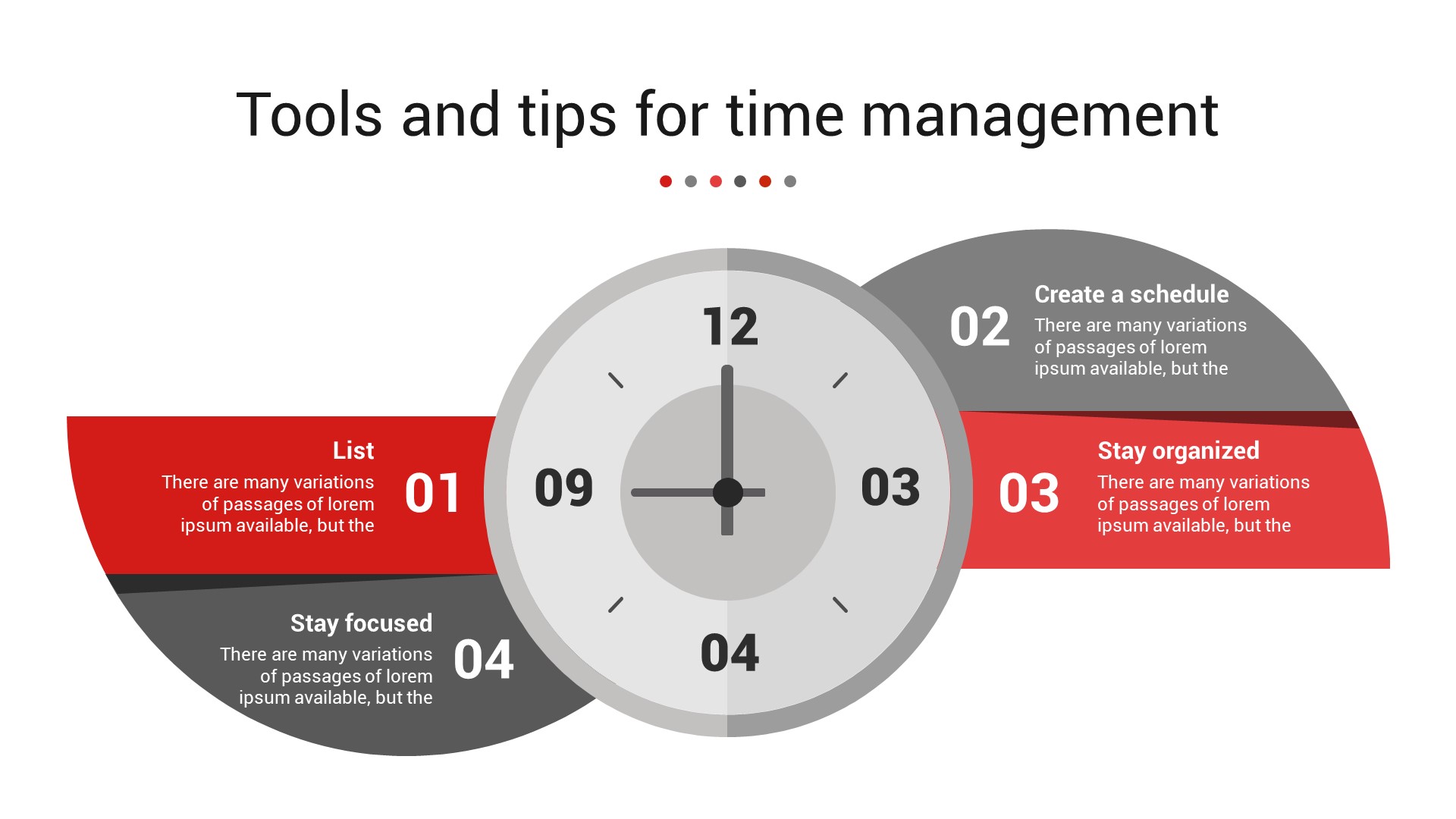 Business and Project Time Management PowerPoint Template, Presentation